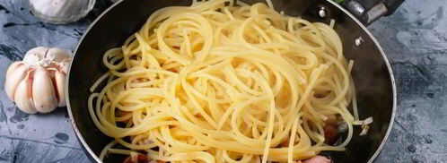 паста карбонара с беконом без сливок. Шаг 10