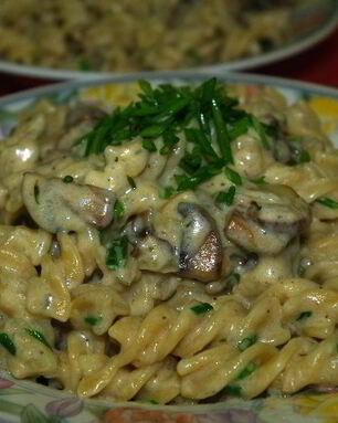 Паста под сливочным соусом