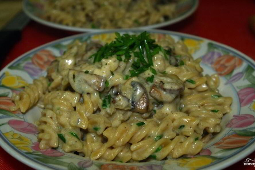 Рецепт пасты под сливочным соусом