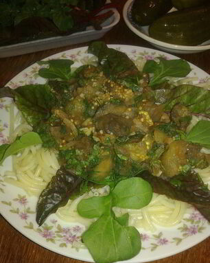 Паста с баклажанами