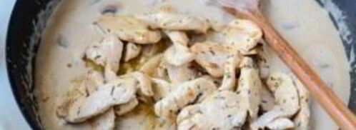 паста с курицей и грибами. Шаг 10