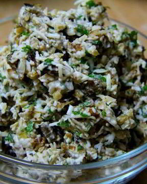 Салат-паста с баклажанами Вкусная