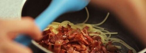 спагетти карбонара. Шаг 7