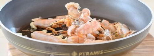 спагетти с креветками в сливочном соусе. Шаг 7