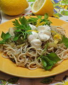 Спагетти с сельдереем