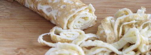 японская лапша с овощами и омлетом. Шаг 3