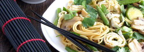 японская лапша с овощами и омлетом. Шаг 9