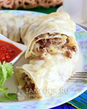 Ханум с мясом и картошкой