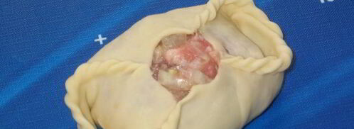 манты дружба с тройным мясом. Шаг 13