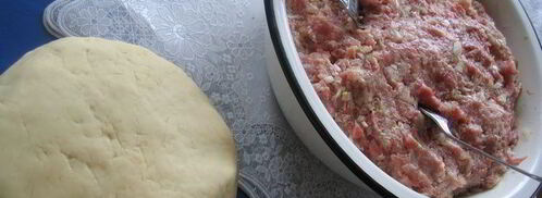 манты дружба с тройным мясом. Шаг 7