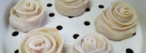 манты розочка. Шаг 9