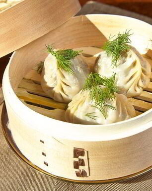 Манты с грибами