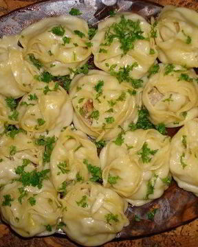 Манты с картошкой и мясом