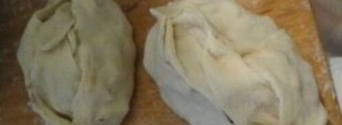 манты с картошкой и мясом. Шаг 7