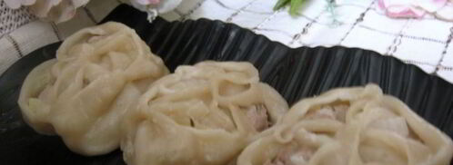 манты с мясом и картофелем. Шаг 16