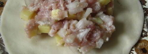 манты с мясом и картофелем. Шаг 9