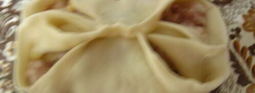 манты с мясом и картофелем. Шаг 11