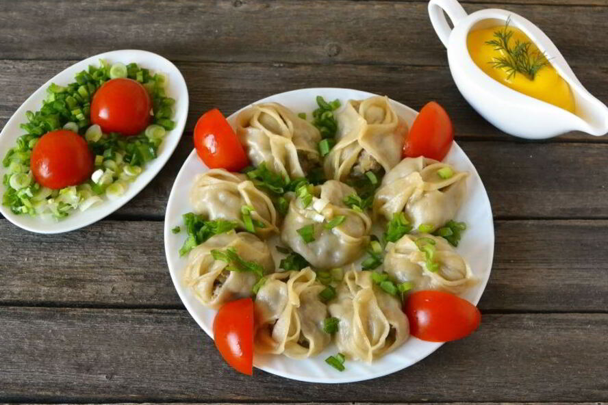 Рецепт мантов с мясом и картошкой