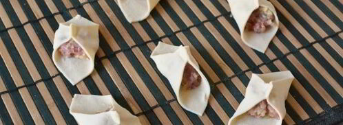 манты с мясом и картошкой. Шаг 20