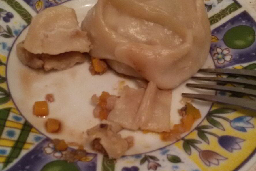 Рецепт мантов с мясом и тыквой