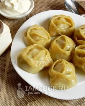 Манты с мясом