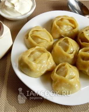 Манты с мясом