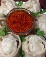 Манты со свининой и тыквой