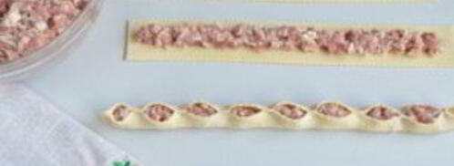 манты в форме розочек. Шаг 8