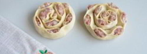 манты в форме розочек. Шаг 9