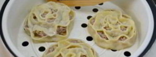 манты в форме розочек. Шаг 11