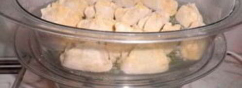 манты в пароварке. Шаг 5