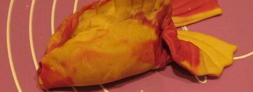 постные манты рыбки с кальмарами. Шаг 13