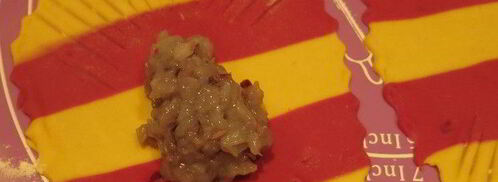 постные манты рыбки с кальмарами. Шаг 10