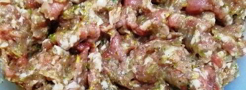 сочные манты со свининой и пекинской капустой. Шаг 6