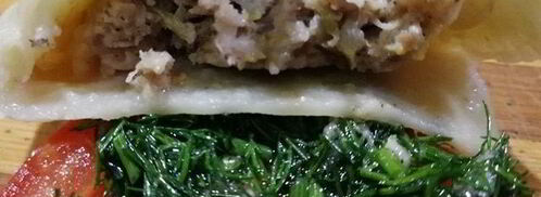 сочные манты со свининой и пекинской капустой. Шаг 10