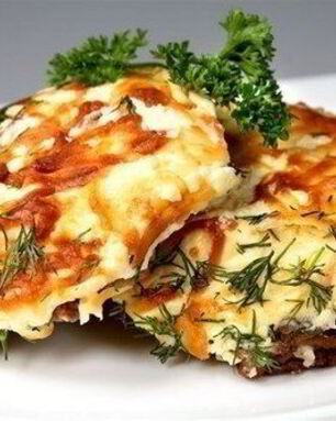 Филе свиное по-французски с картофелем