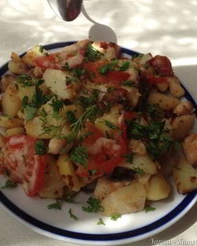 Картофель по-французски на сковородке