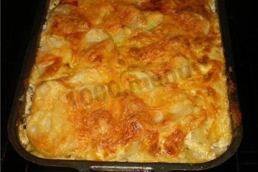 Рецепт картошки по-французски с фаршем в духовке