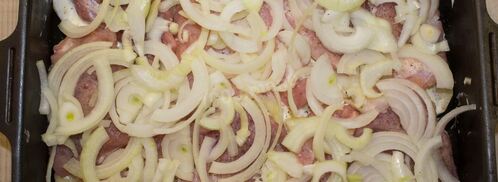 мясо по-французски классически в духовке с картошкой. Шаг 13