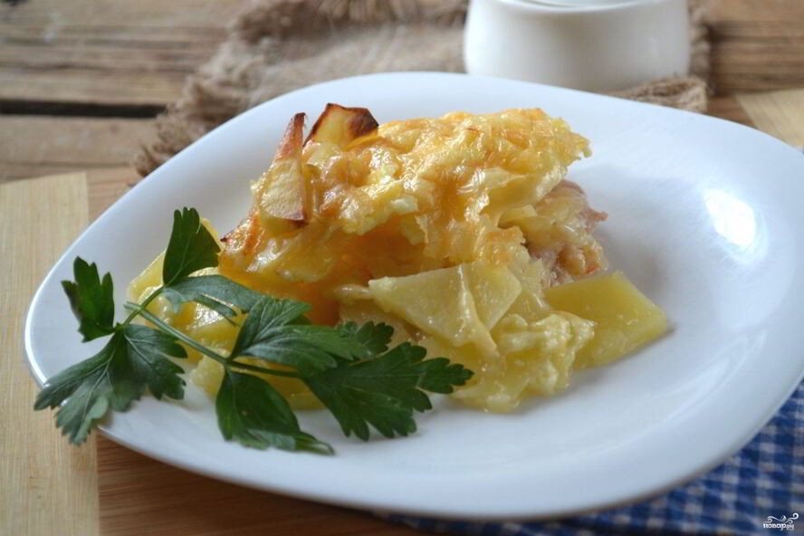 Рецепт мяса по-французски с картошкой