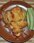 Мясо по-французски с курицей