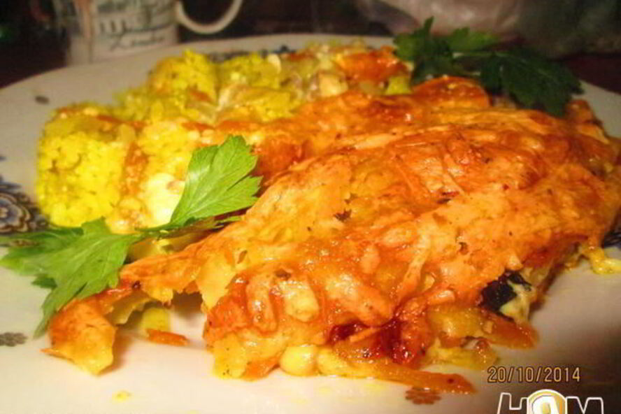 Рецепт мяса по-французски с овощами и специями