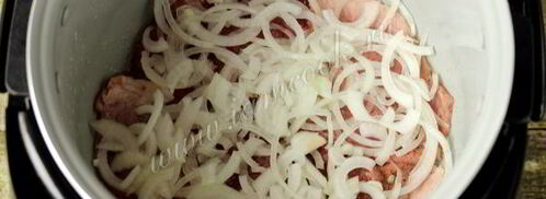 мясо по-французски в мультиварке. Шаг 5