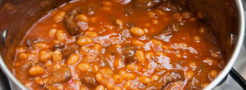 говядина с фасолью в томатном соусе. Шаг 9