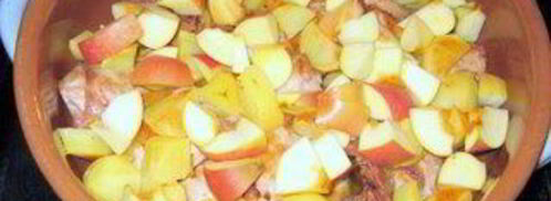 кролик с яблоками под хлебной корочкой. Шаг 5