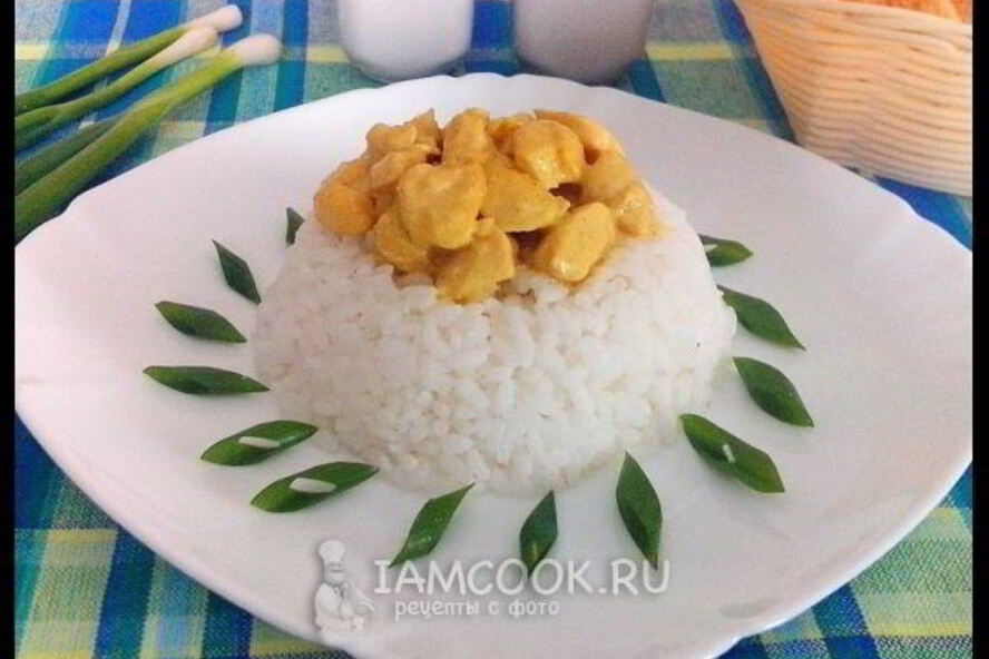 Рецепт куриного филе в сливочном соусе с карри