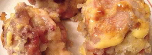 куриные бедрышки, фаршированные рисом, сыром и изюмом. Шаг 8