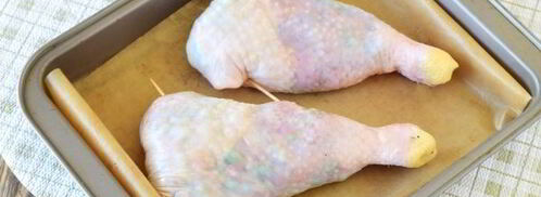 куриные ножки, фаршированные овощами. Шаг 16