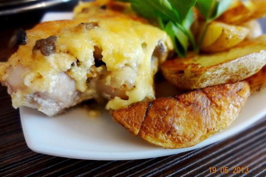 Рецепт курицы под грибным соусом