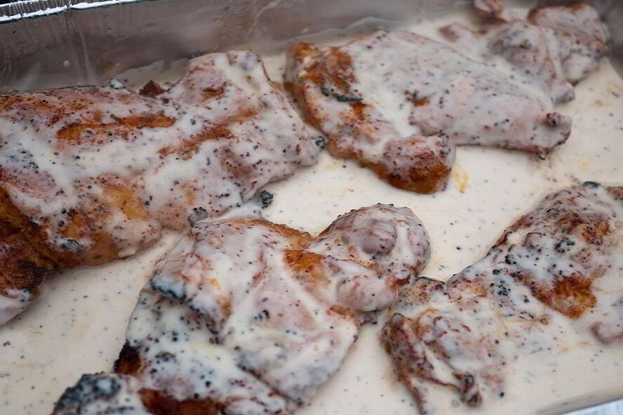 Рецепт курицы под соусом